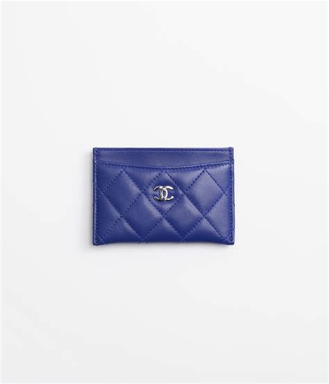 chanel card holder blue|chanel card holder men's.